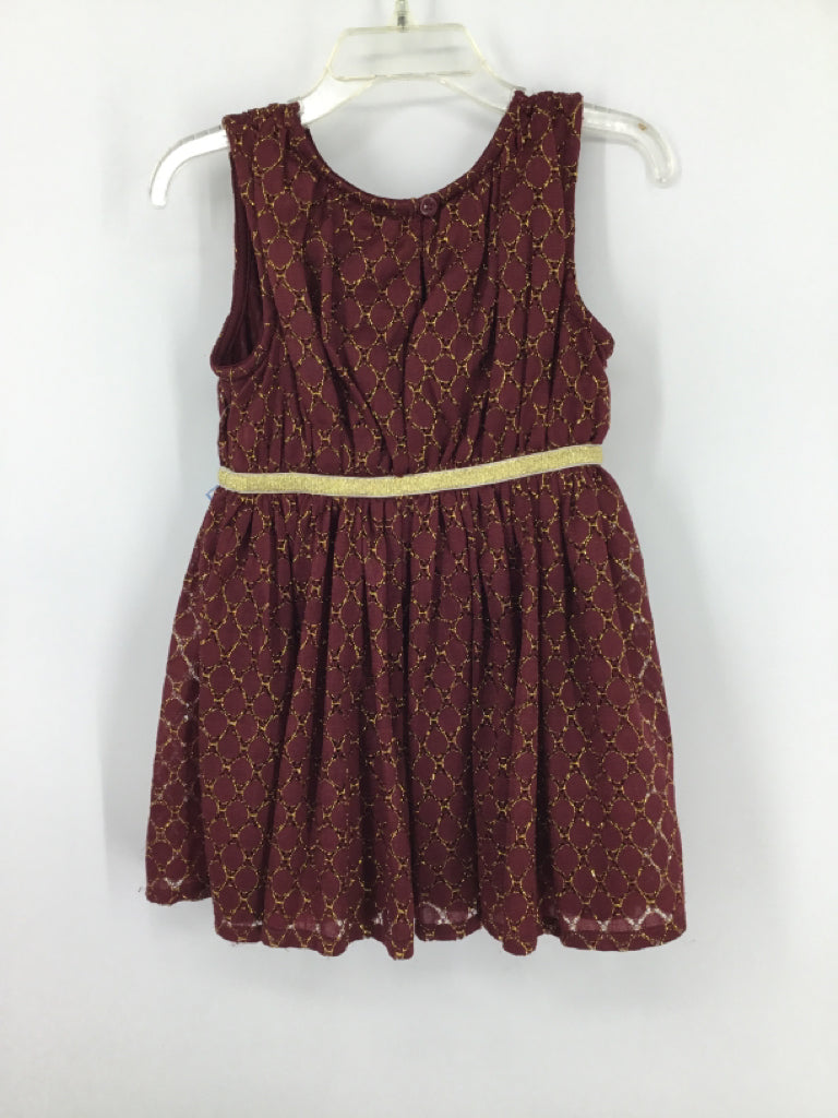 Cat & Jack Child Size 2 Burgundy Dress - girls