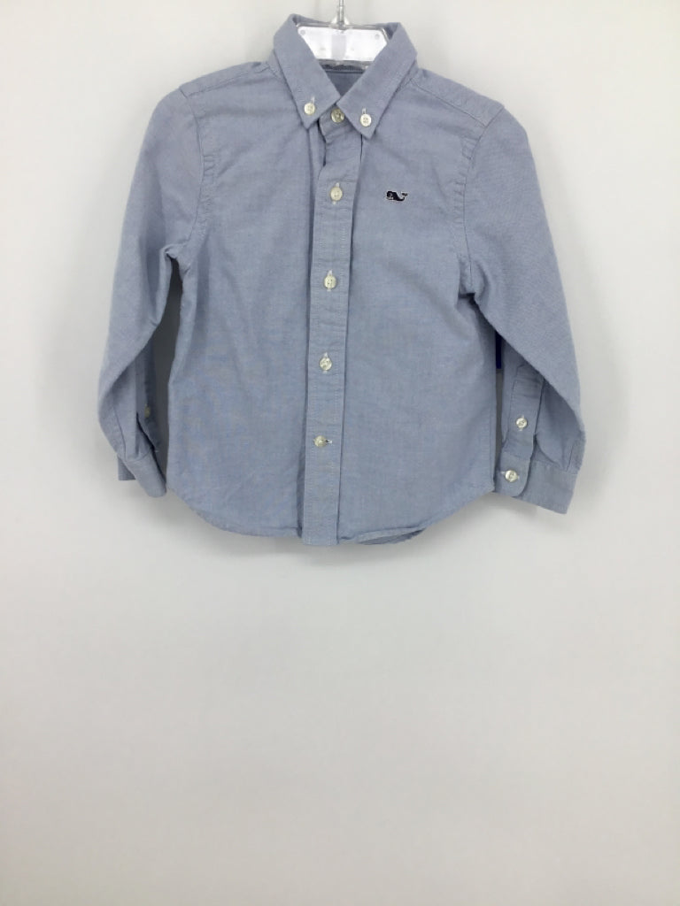 vineyard vines Child Size 2 Blue Solid Shirt - boys