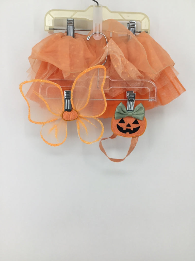 Little Me Child Size 0-12 Months Orange Halloween Outfit