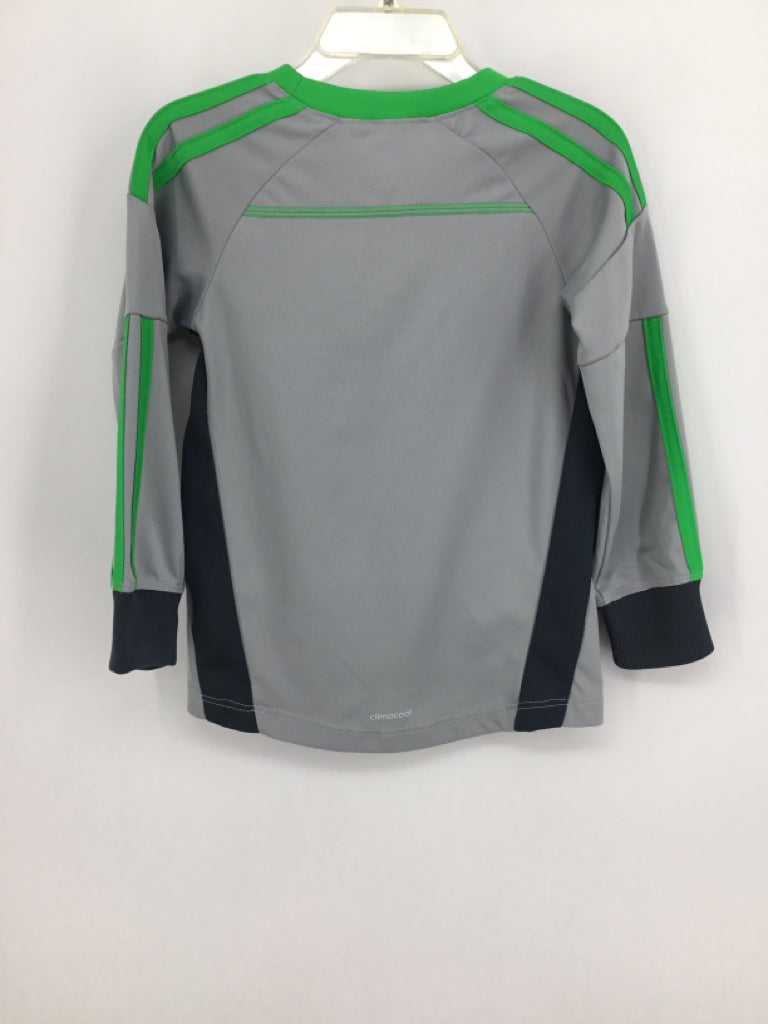 Adidas Child Size 2 Gray screen printed T-shirt - boys