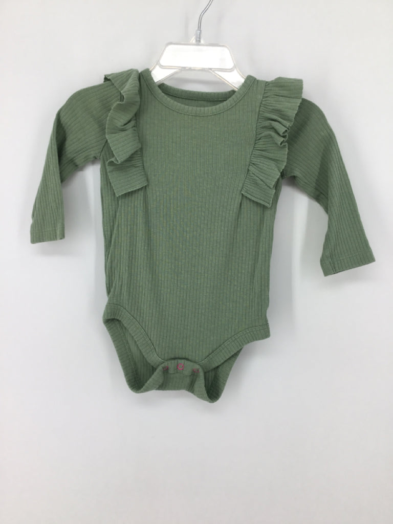 Cat & Jack Child Size 3-6 Months Green Onesie