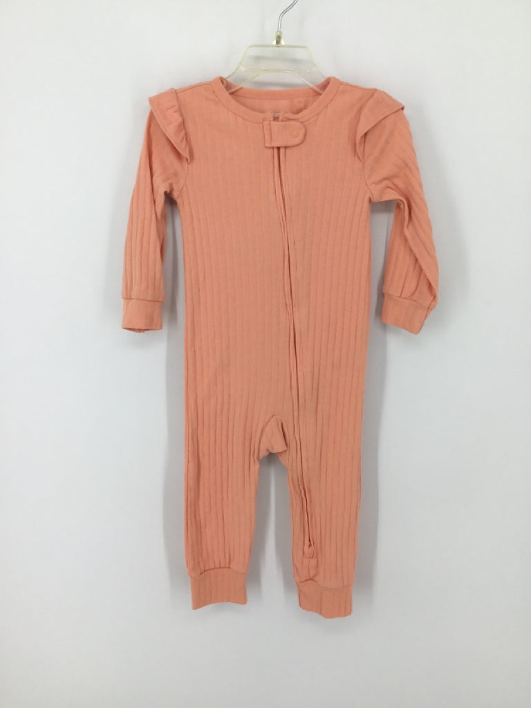 Carter's Child Size 18 Months Peach Pajamas - girls