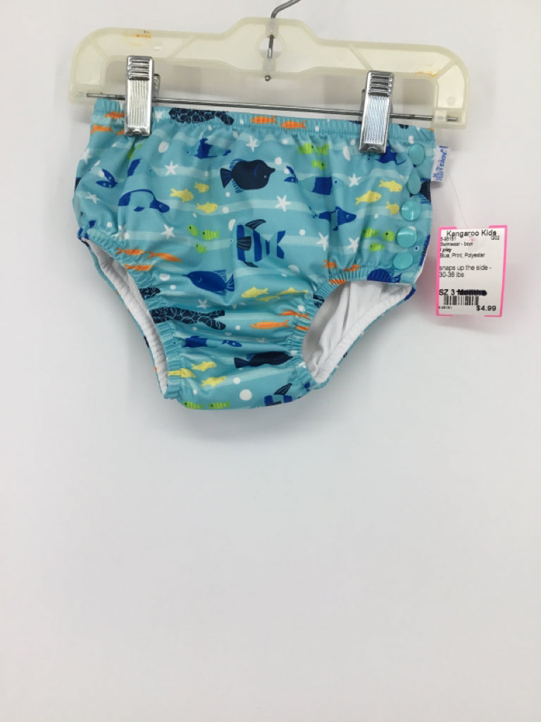 i play Child Size 3 Blue Print Swimwear - boys