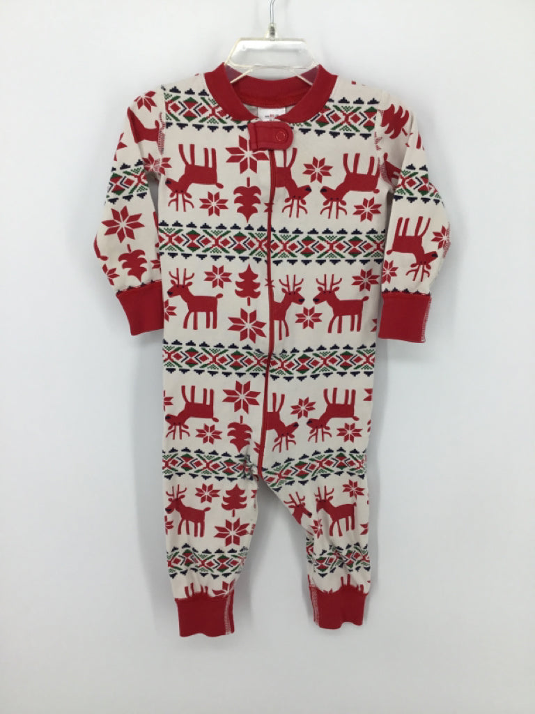 Hanna Andersson Child Size 2 Red Christmas Pajamas
