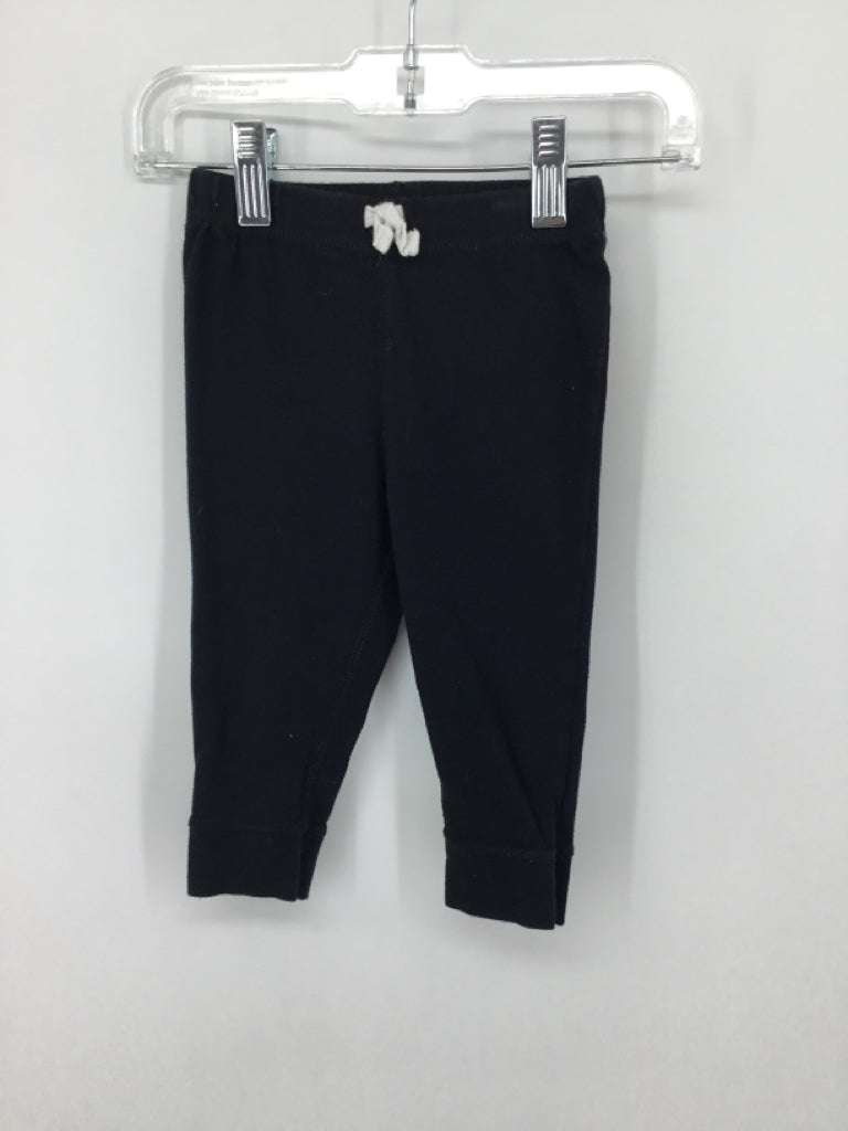 Carter's Child Size 12 Months Black Solid Pants - boys