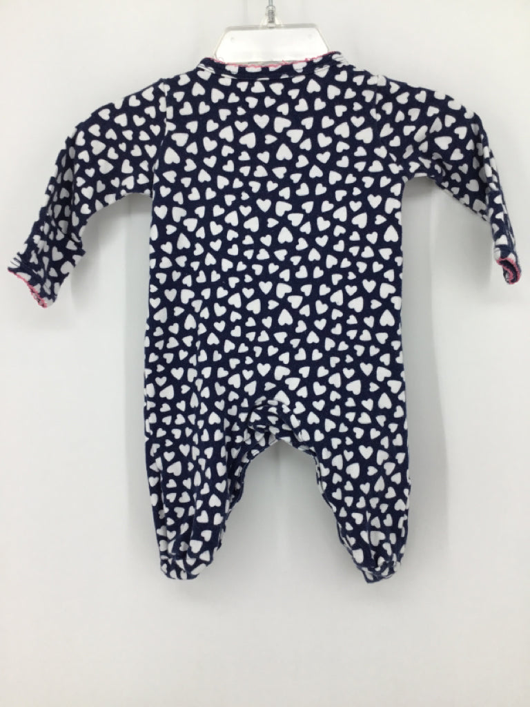 Carter's Child Size Newborn Navy Sleepers