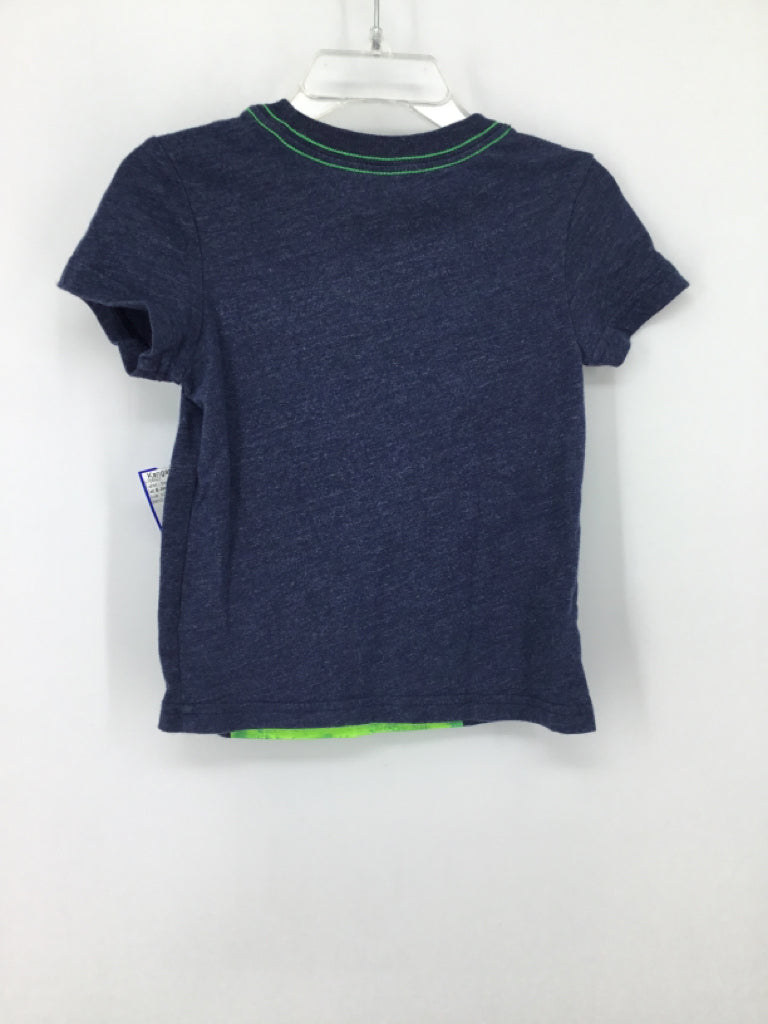 Cat & Jack Child Size 12 Months Blue screen printed T-shirt - boys
