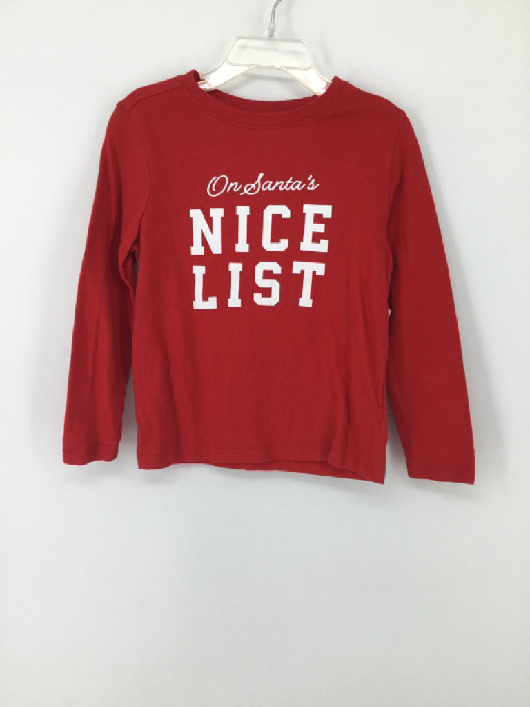 Old Navy Child Size 4 Red Christmas T-Shirt