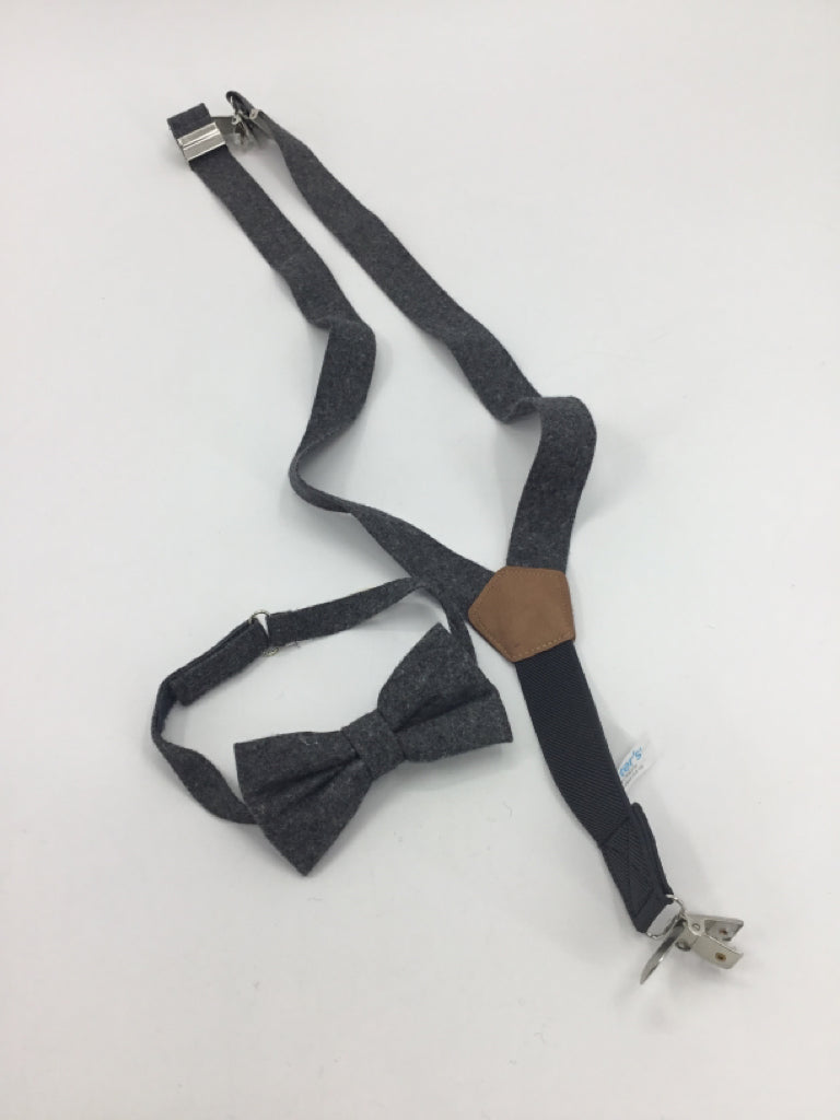 Carter's Child Size 3 Gray Solid Belt/Suspenders