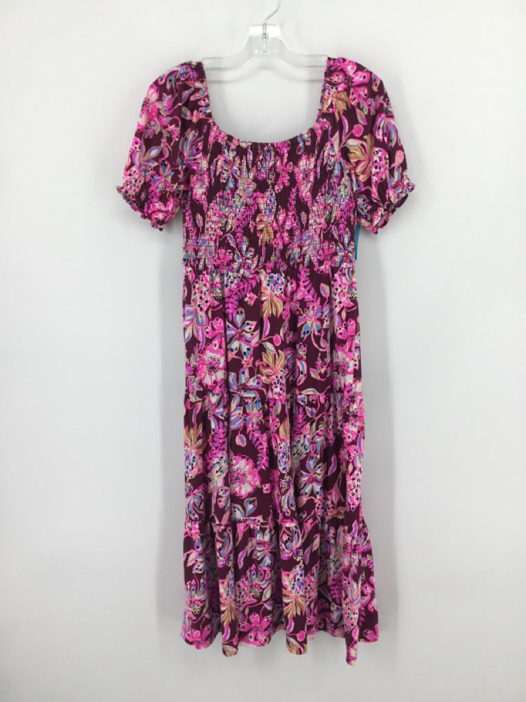 Lilly Pulitzer Child Size 8 Burgundy Dress - girls