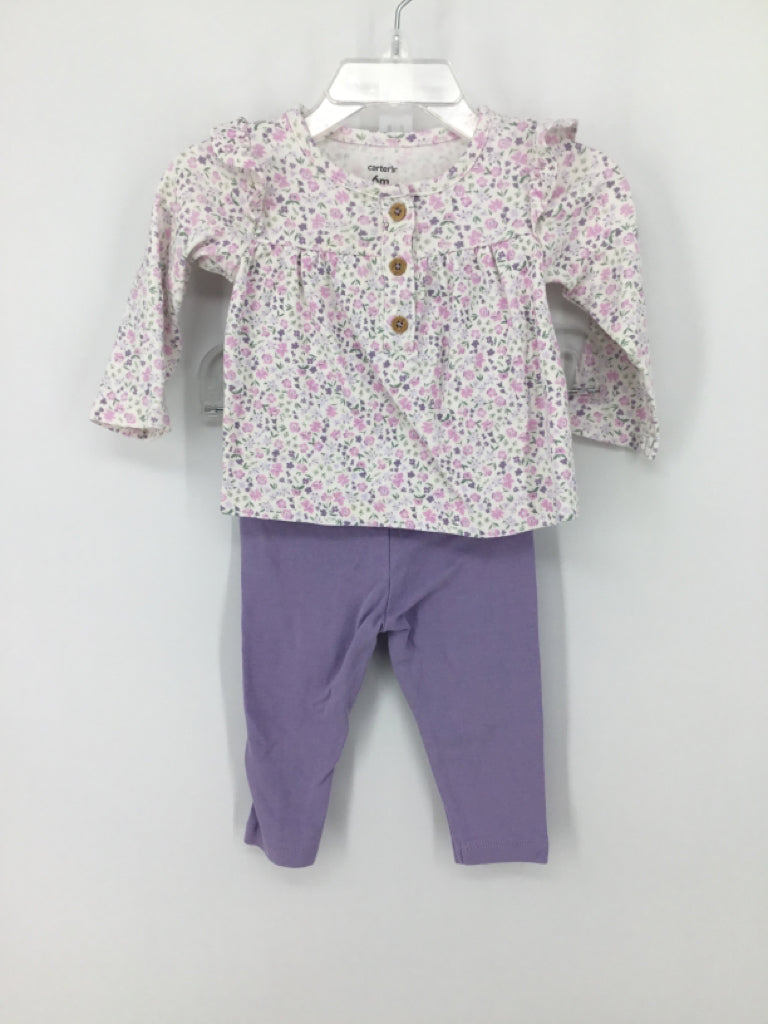 Carter's Child Size 6 Months Purple Outfit - girls