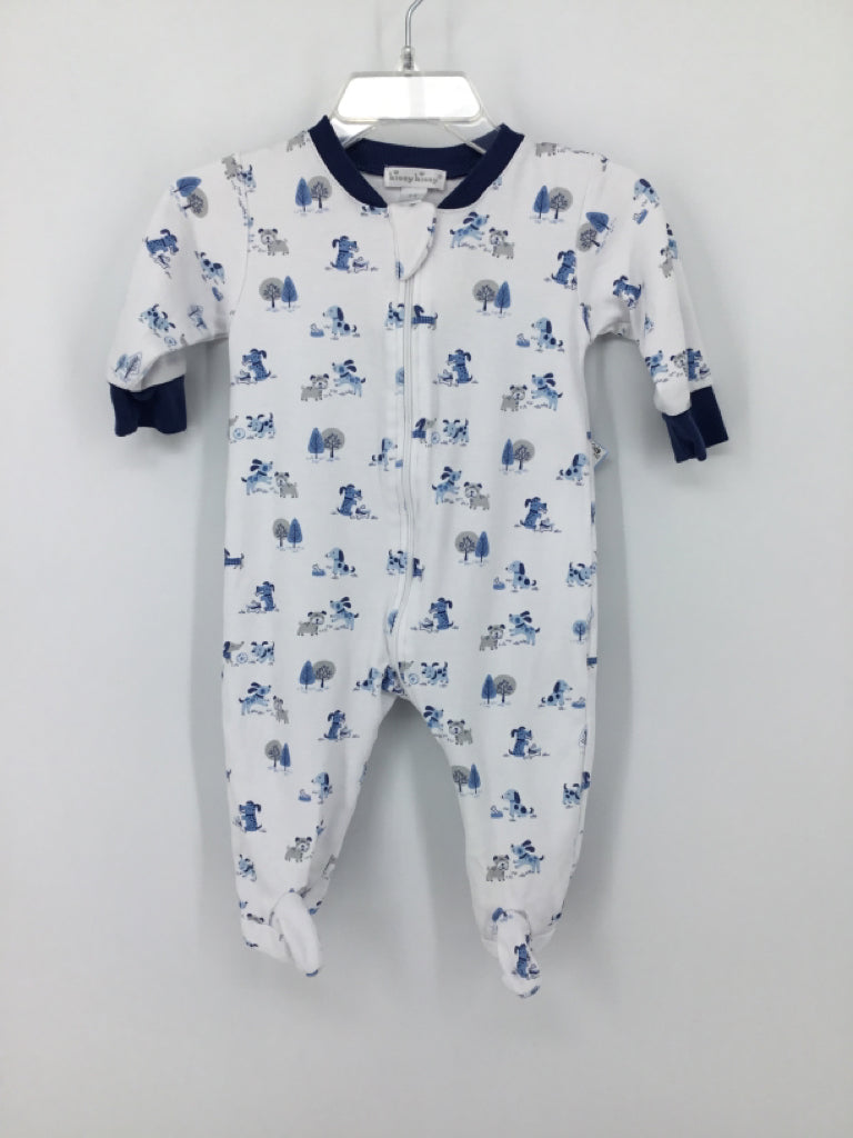 Kissy Kissy Child Size 3-6 Months Blue Sleepers