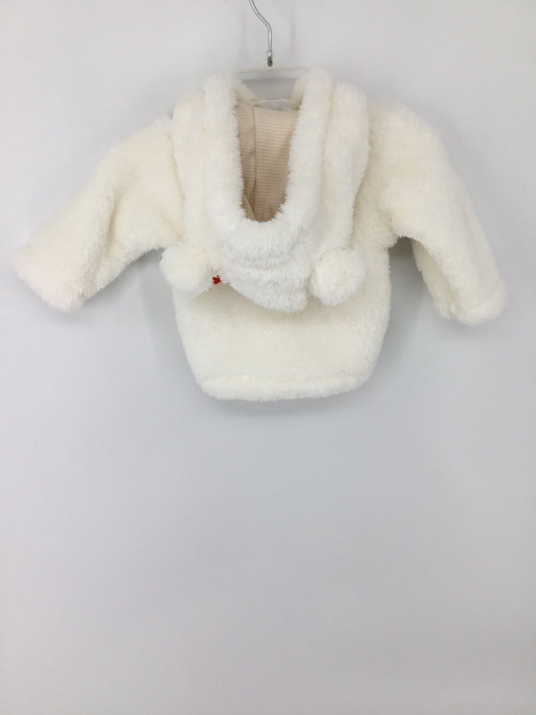 Carter's Child Size 3 Months White Solid Jacket - boys