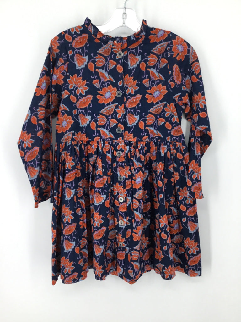 Pink Chicken Child Size 8 Navy Dress - girls