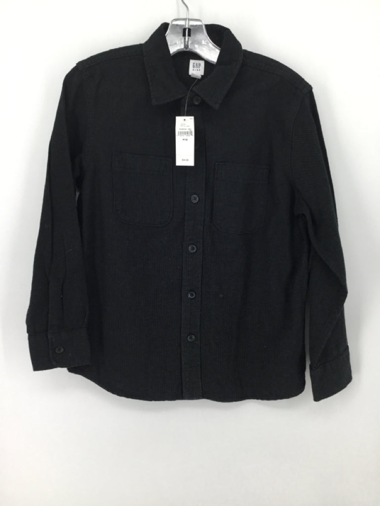 Gap Kids Child Size 8 Black Solid Shirt - boys