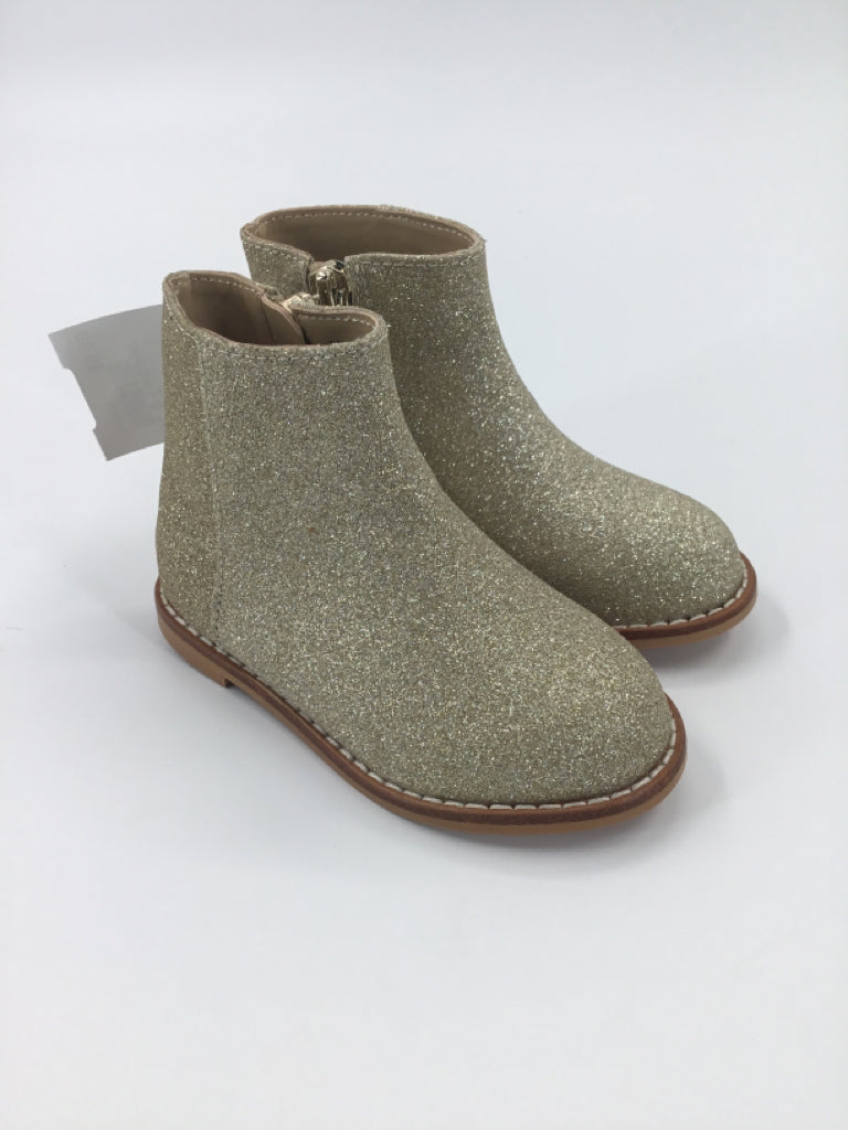 Janie and Jack Child Size 6 Toddler Gold Boots