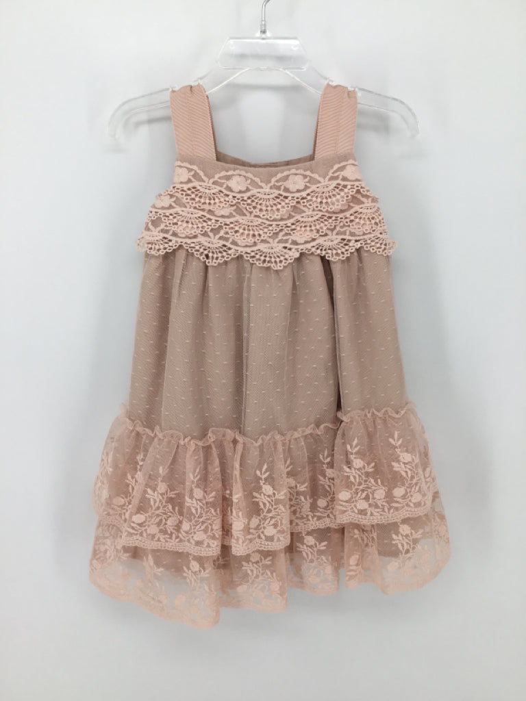 Ring Around the Rosie Child Size 12 Months Pink Dress - girls