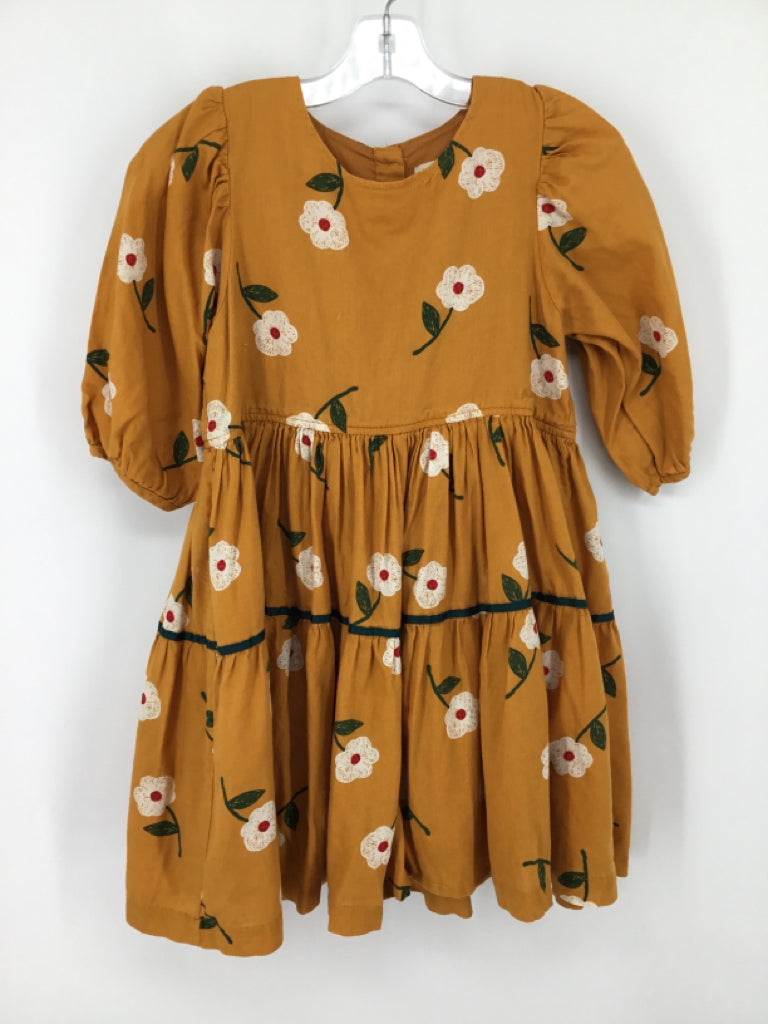 Pink Chicken Child Size 8 Yellow Dress - girls