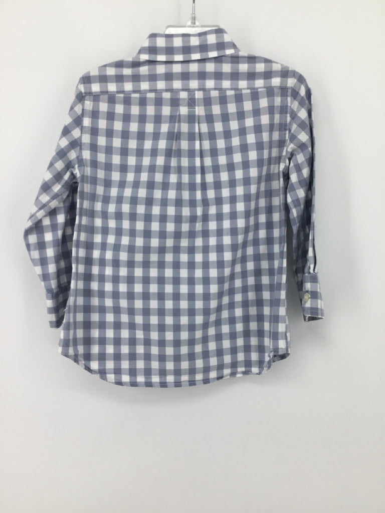 Crewcuts Child Size 3 Blue Gingham Shirt - boys
