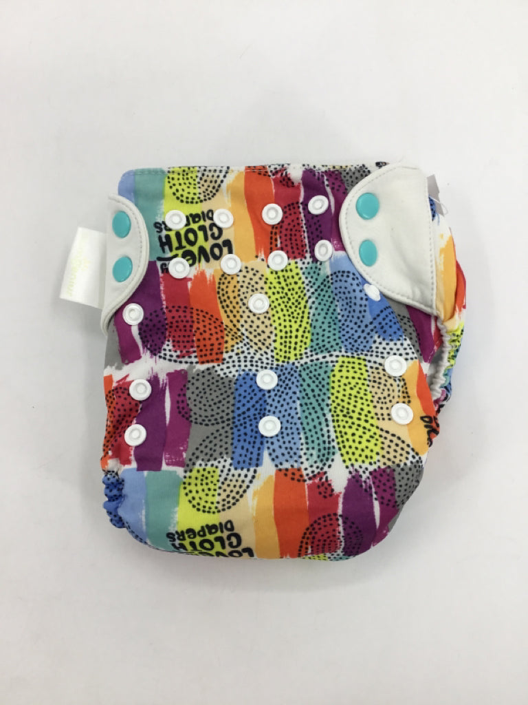 Bum Genius Child Size One Size Multi-Color Print Pocket Cloth Diaper