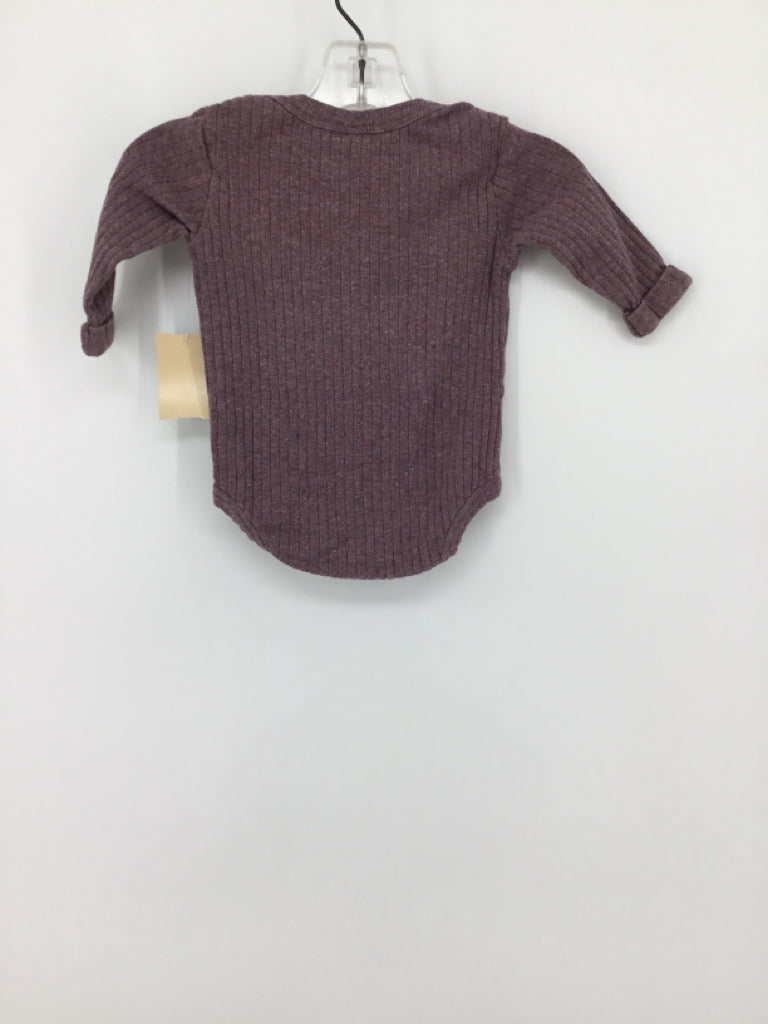 Kate Quinn Organics Child Size 0-3 Months Purple Onesie