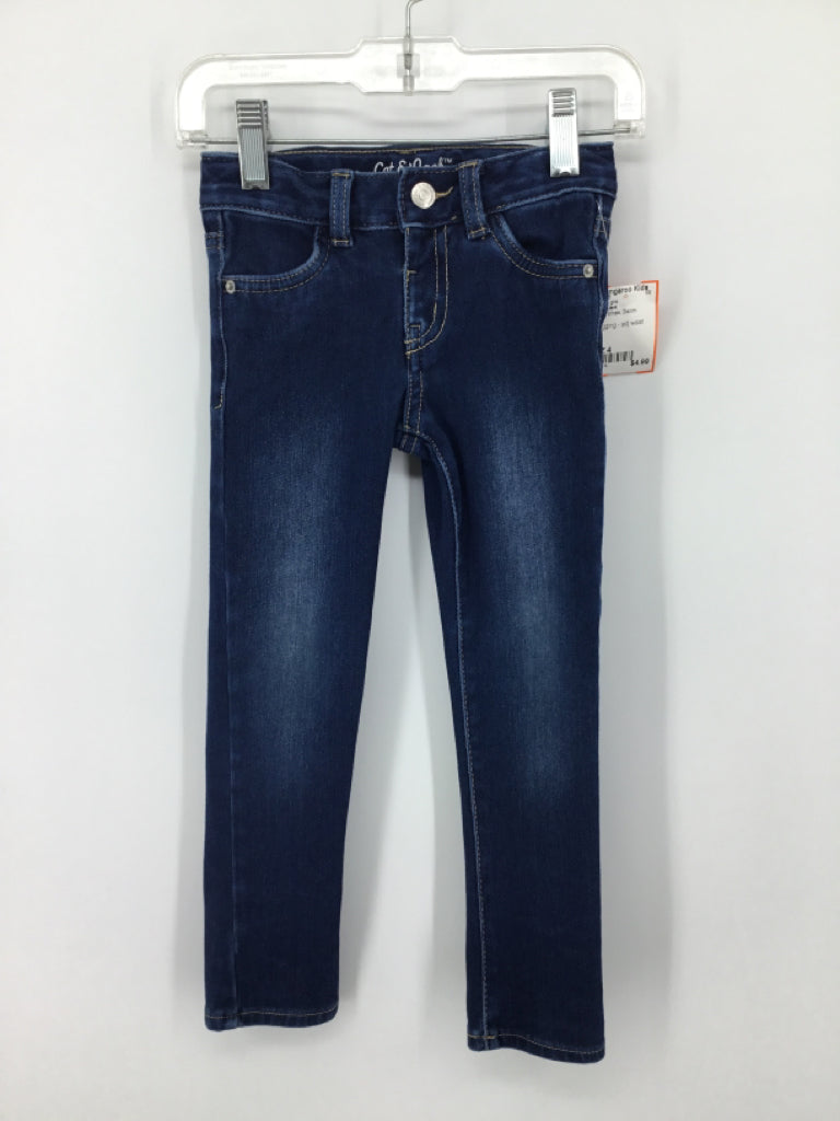 Cat & Jack Child Size 4 Blue Jeans - girls
