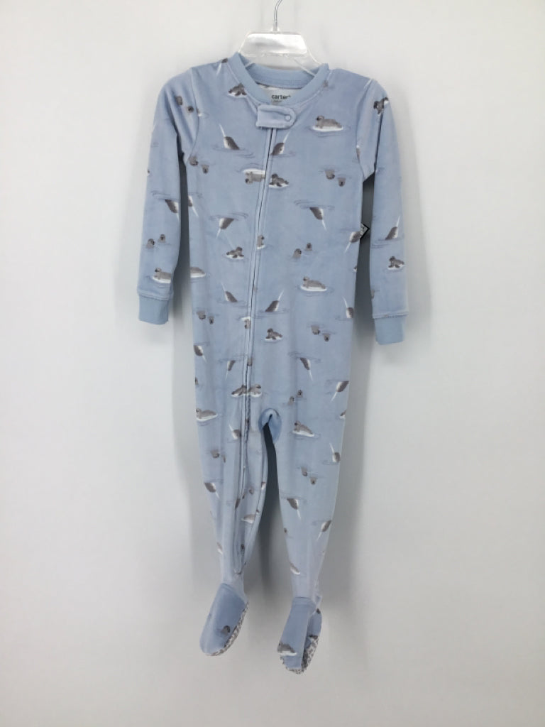 Just One You Made by Carters Child Size 2 Blue Sleepers