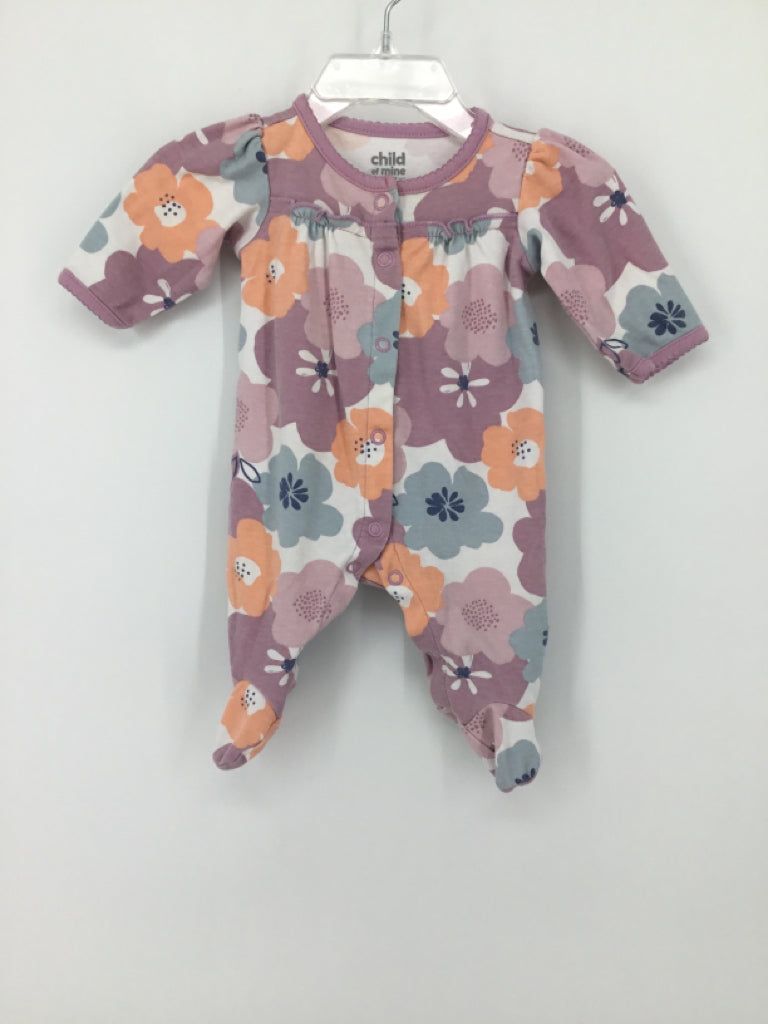Child of Mine Child Size Newborn Purple Sleepers