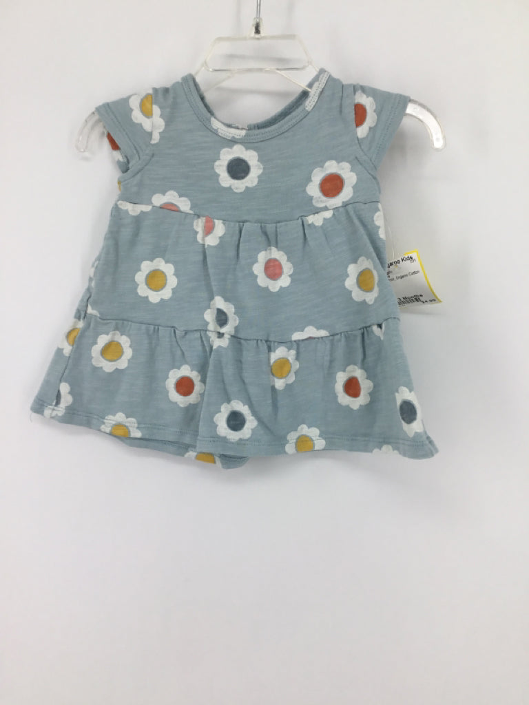 Little Co Child Size 3 Months Blue Dress - girls