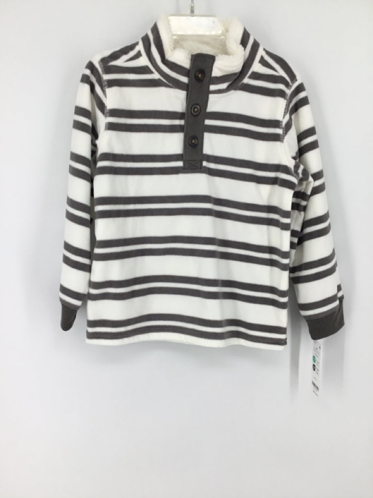 Carter's Child Size 4 Gray Stripe Shirt - boys