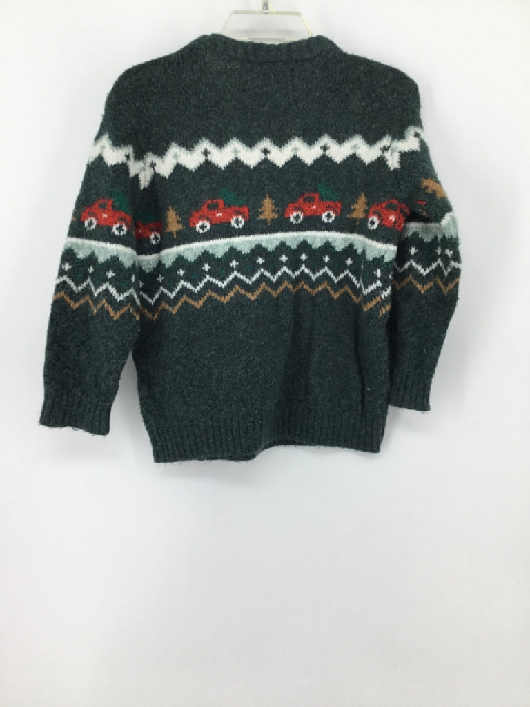 Old Navy Child Size 3 Green Christmas Sweater