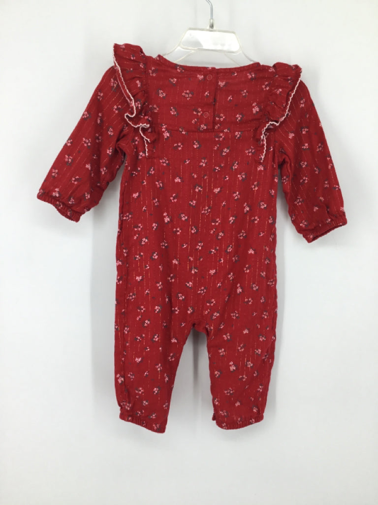 cloud island Child Size 6-9 Months Red Outfit - girls