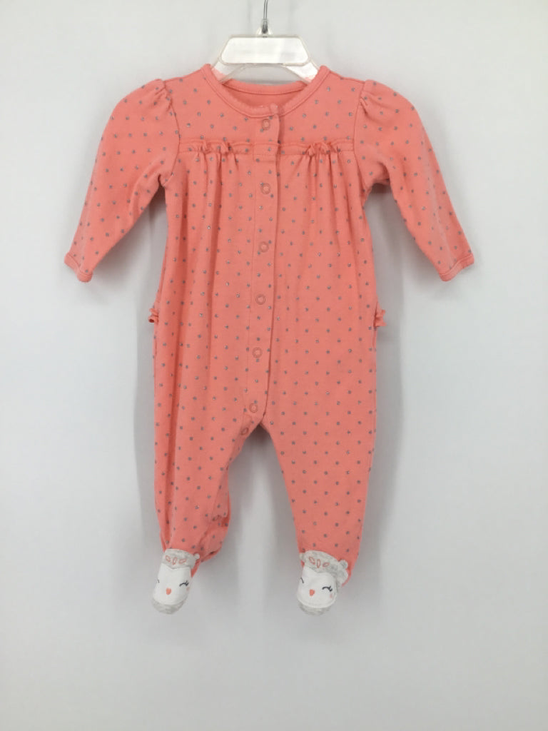 Child of Mine Child Size 3-6 Months Pink Sleepers