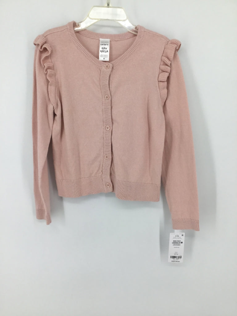 Carter's Child Size 6 Pink Sweater - girls