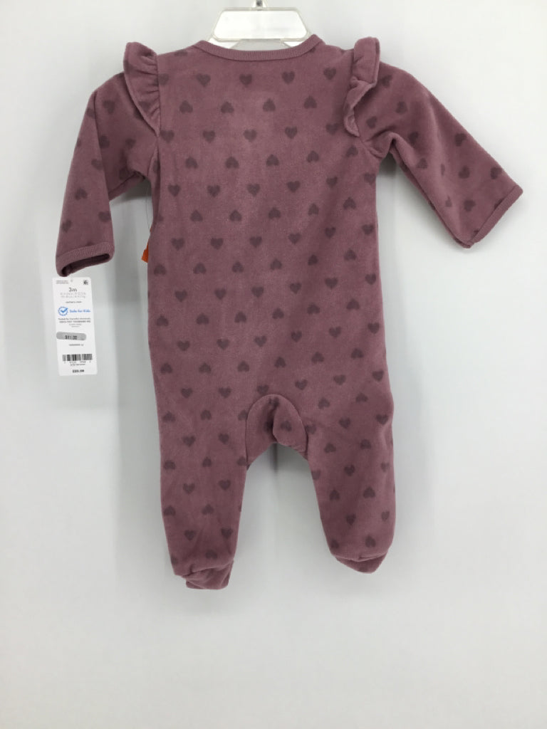 Carter's Child Size 3 Months Purple Sleepers