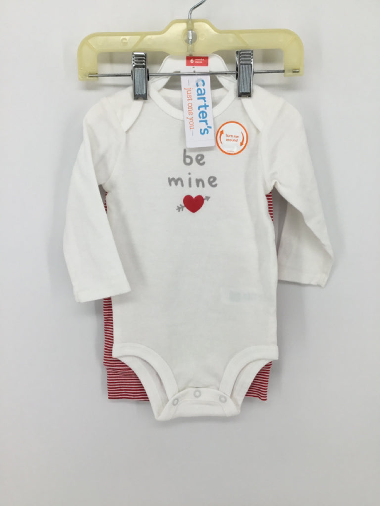 Just One You Made by Carters Child Size 6 Months Red Valentine's Day Outfit