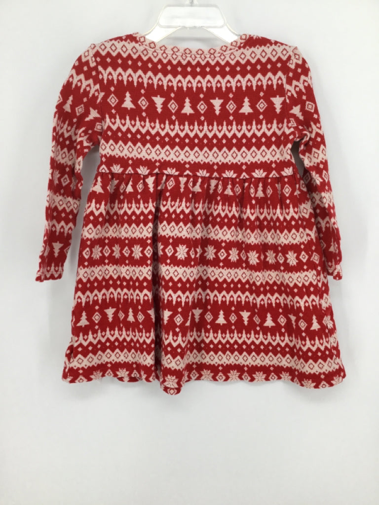 Old Navy Child Size 4 Red Christmas Dress