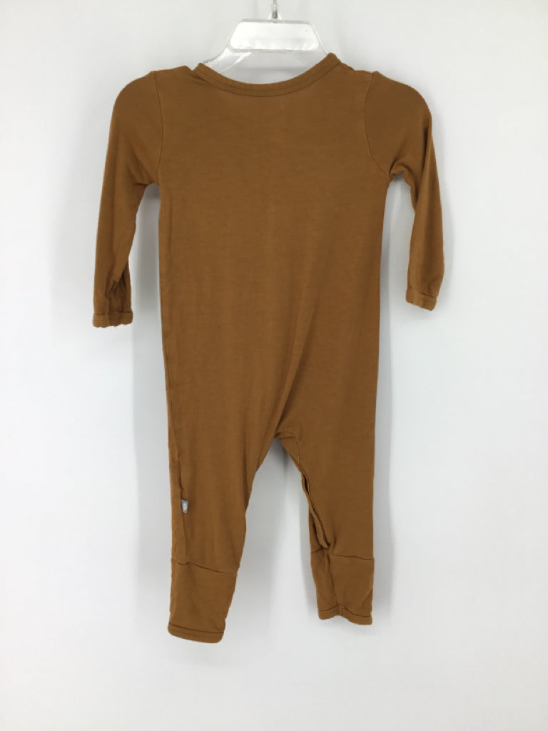 Kyte Child Size 6-12 Months Tan Solid Pajamas - boys