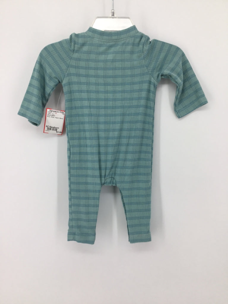 cloud island Child Size Newborn Blue Stripe Outfit - boys