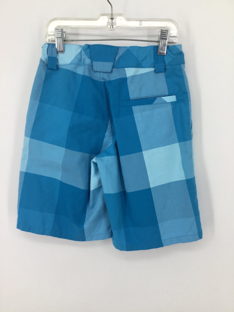 Under Armour Child Size 8 Blue Checkered Shorts - boys