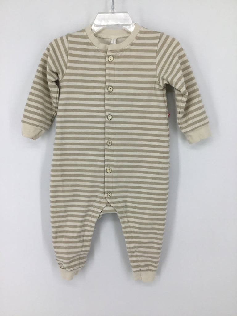 Quincy Mae Child Size 12-18 Months Tan Stripe Outfit - boys