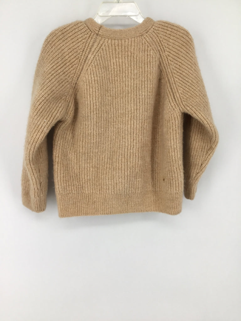 Zara Child Size 4 Tan Solid Sweater - boys