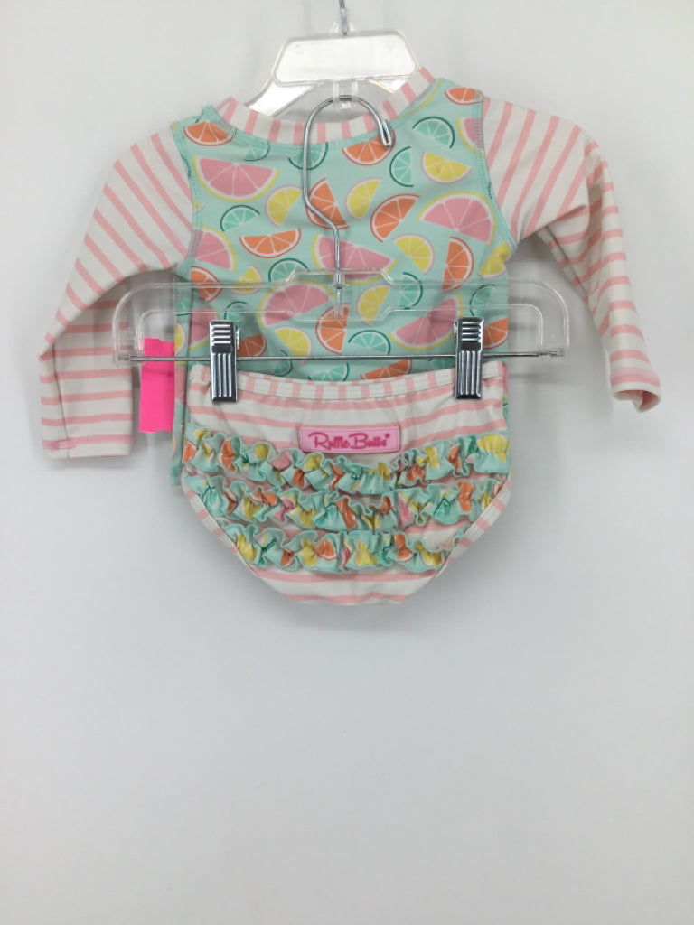 Ruffle Butts Child Size 6-12 Months Multi-Color Swimwear - girls