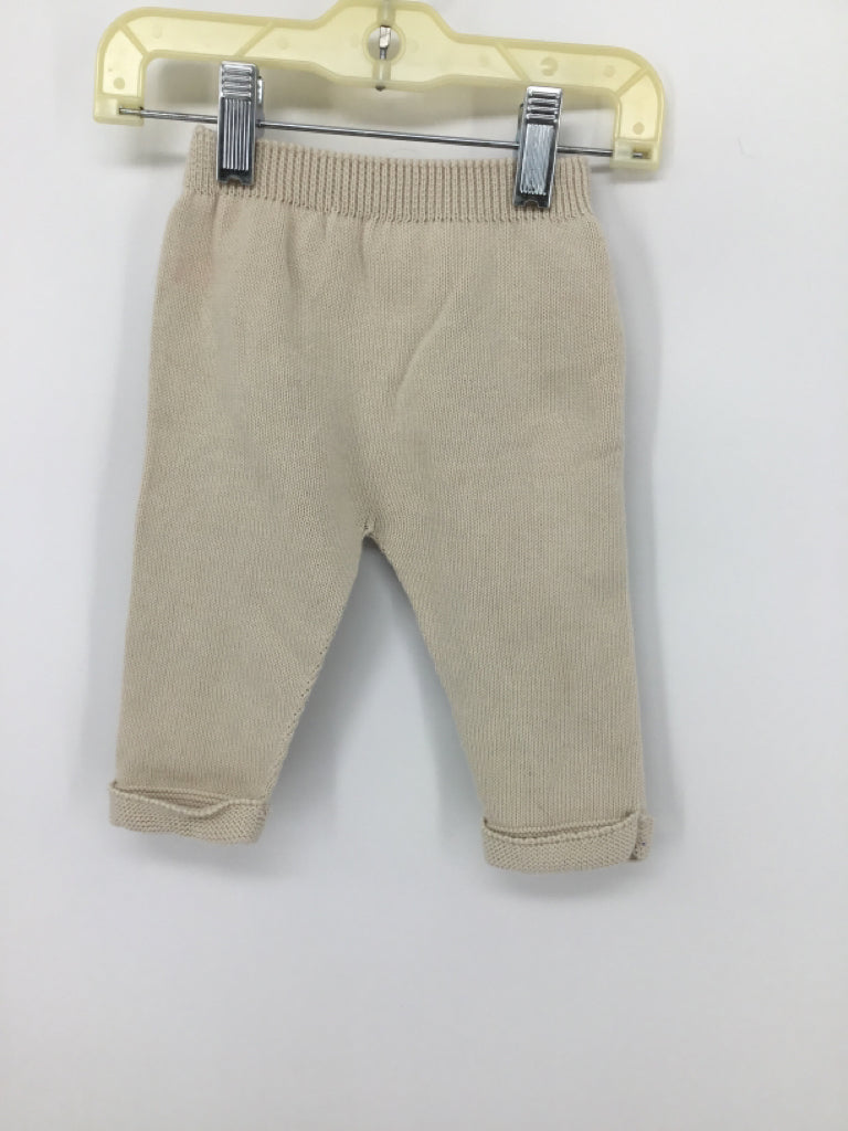 Mon Caramel Child Size 9 Months Tan Solid Pajamas - boys