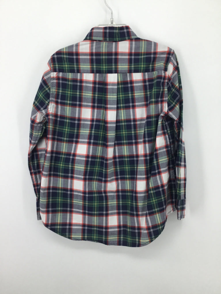 Ralph Lauren Child Size 6 Navy Plaid Shirt - boys
