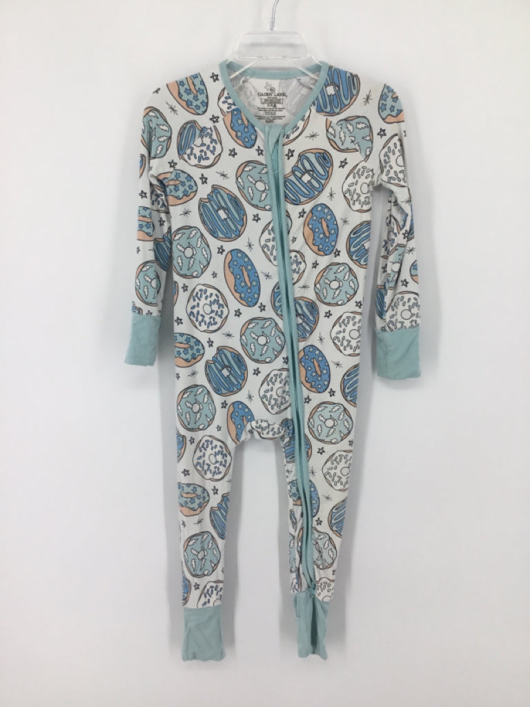 Caden Lane Child Size 18-24 Months Blue Print Pajamas - boys