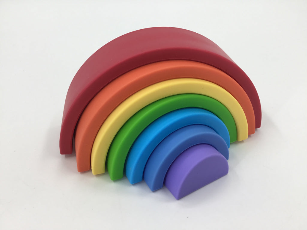 Silicone Rainbow Stacker - 7 pcs
