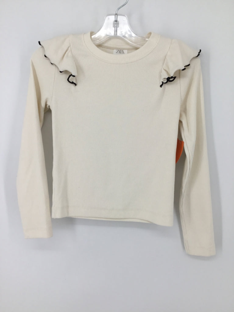 Zara Child Size 8 Cream Shirt - girls