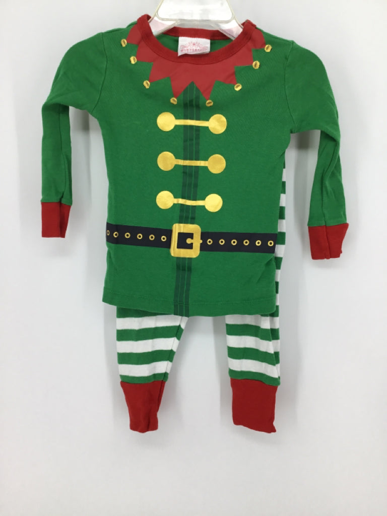 Wonder Shop Child Size 18 Months Green Christmas Pajamas