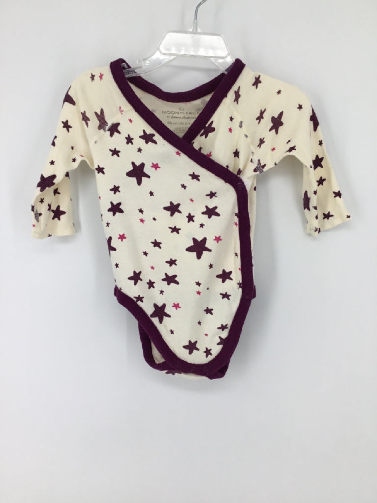 Moon & Back by Hanna Andersson Child Size 3-6 Months Purple Onesie